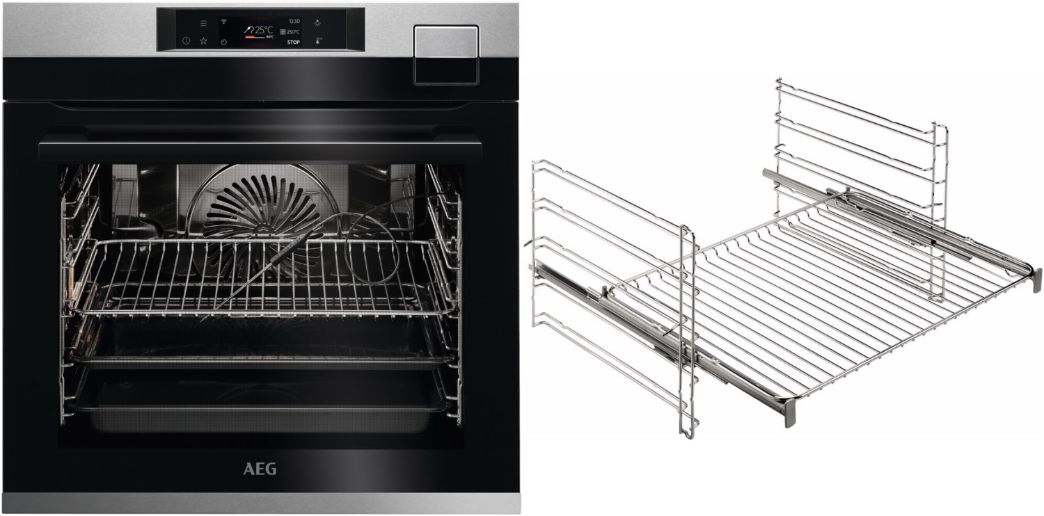 BFH79282V2 Elektro-Backofen mit Dampfgarer bestehend aus BSE79828BM + TR1LFSTV edelstahl/cleansteel, 70 l