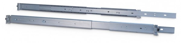 Teleskopschienensatz 2U (650mm) grau