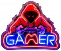 LED-Neonlichtschild "Gamer Mode On"