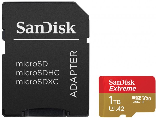 microSDXC Extreme (1TB) Speicherkarte + Adapter