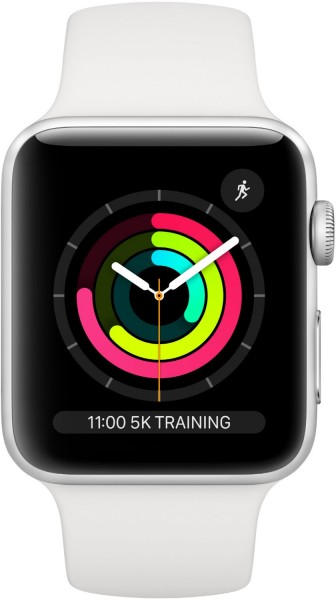 Apple Watch Series 3 42mm GPS mit Sportarmband silber weiB EURONICS