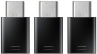 USB Type-C > Micro-USB Adapter (3er-Pack) schwarz