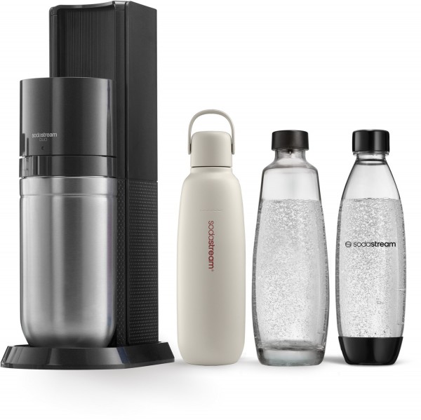 SodaStream DUO Wassersprudler Allround Pack Trinkwasser-Sprudler titan