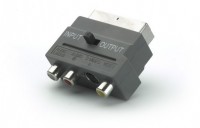Mini DIN + 3x Cinchbuchse <-> Scart