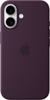 Silikon Case mit MagSafe für iPhone 16 pflaume