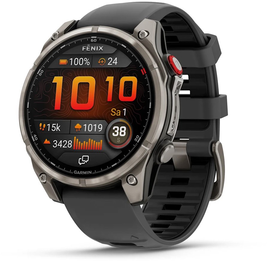 Image of fenix 8 Pro (47mm) Sportuhr mit QuickFit-Silikon-Armband (22mm) graphit/titan