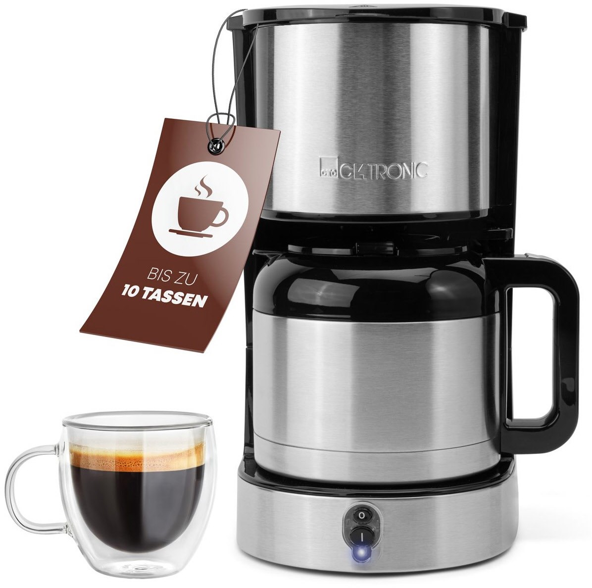 KA 3805 Filter-Kaffeemaschine mit Thermokanne schwarz/edelstahl