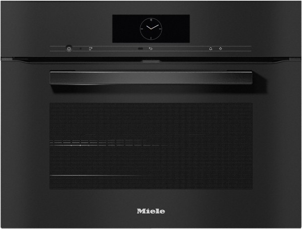 H 7840 BP Kompakt-Backofen obsidianschwarz, 49 l, schnelles Vorheizen, pyrolytische Selbstreinigung, 59,5 cm breit, A+