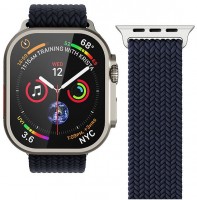 Watch Straps Woven Loop Armband für Apple Watch (42/44/45/49mm) navy