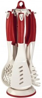 Küchenhelfer-Set aus Nylon rot/weiß