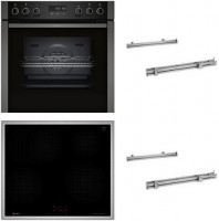 HMK320SIP Herdset mit Induktionskochfeld bestehend aus E2ACH7AG4+M56SBF1M0+2xZ1608BX0 graphite grey/schwarz
