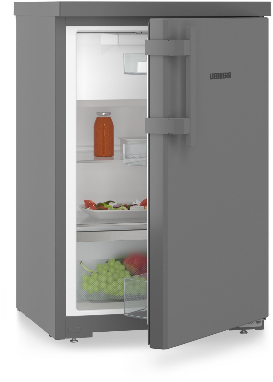 Rdgd 1401-20 Tischkühlschrank mit Gefrierfach dunkelgrau