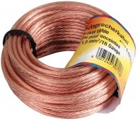 LS-Kabel 2 x 1,5 mm² 10 m transparent