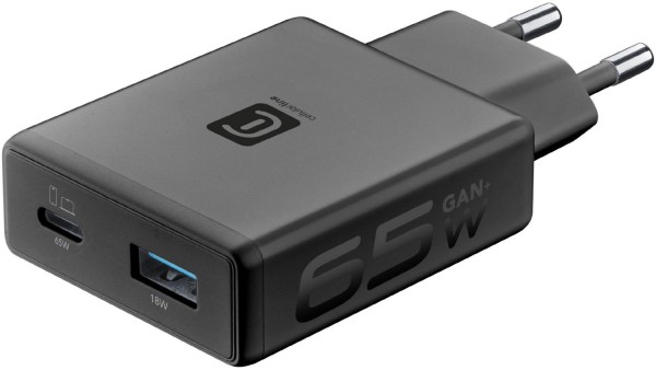 USB/USB Type-C GaN+ Ladegerät (65W) schwarz