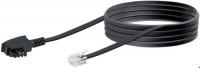 DSL Anschlusskabel (3m) TAE-F Stecker > RJ12 Stecker schwarz
