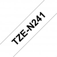 TZe-N 241 Schriftband weiß/schwarz
