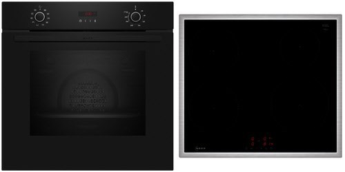 BX46PIB0 Herdset mit Induktionskochfeld bestehend aus B2CCG6AK3 + T46SBE1L0 schwarz/edelstahl