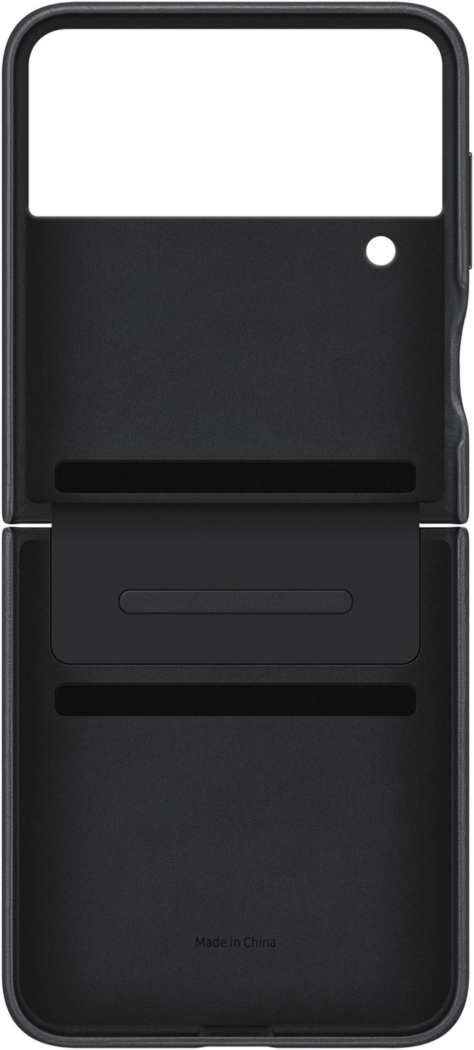 Image of Flap Leather Cover für Galaxy Z Flip4 schwarz