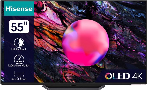 55A85K 139 cm (55") OLED-TV, 4K Ultra HD, Smart-TV, DVB-T2/DVB-C/DVB-S2, Sprachsteuerung