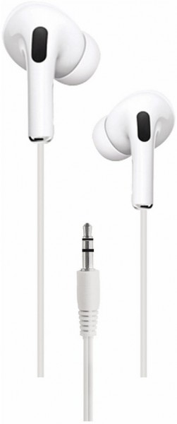 Ohrhörer In-Ear-Kopfhörer mit Kabel weiß