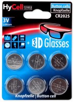 CR2025 Lithium 6er Blister Knopfzelle silber