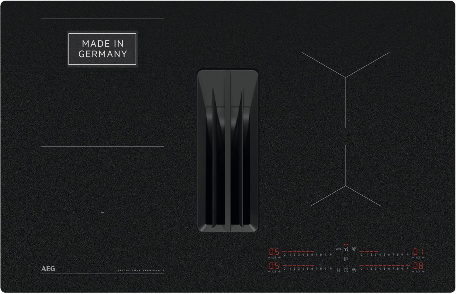 Image of TH84CB0BSZ Autark-Induktionsfeld mit Dunstabzug matt schwarz