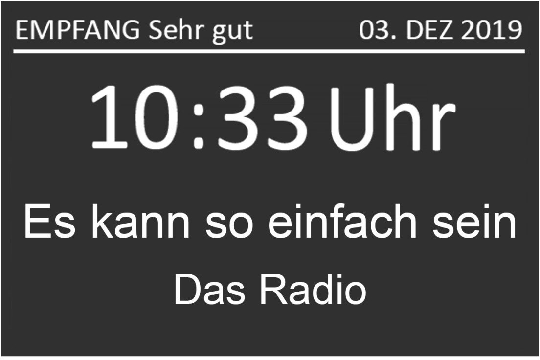DR1000DE Heimradio schwarz