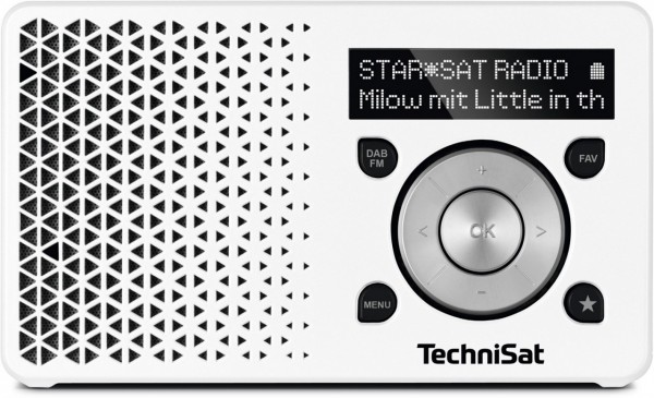 TechniSat weiß/silber EURONICS | Taschenradio 1 DigitRadio