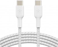 USB Type-C Kabel (1m) ummantelt weiß