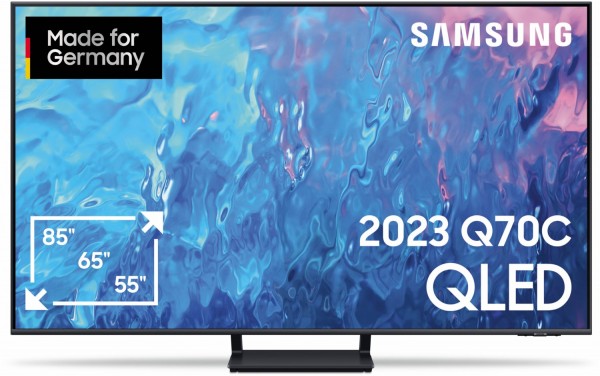 GQ75Q70CAT 189 cm (75") QLED-TV titangrau, 4K Ultra HD, Smart-TV, 100 Hz, Sprachsteuerung