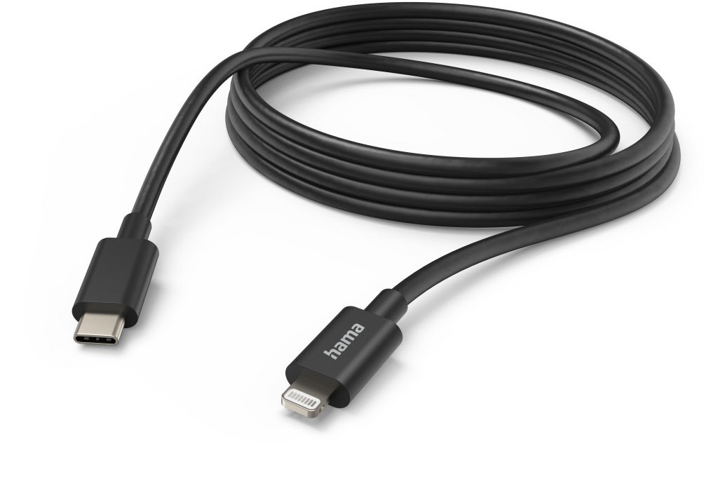 Ladekabel USB-C>Lightning (3m) schwarz