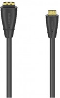 HDMI-Kabeladapter Typ-C (Mini)-Stecker>Typ-A-Kupplung schwarz