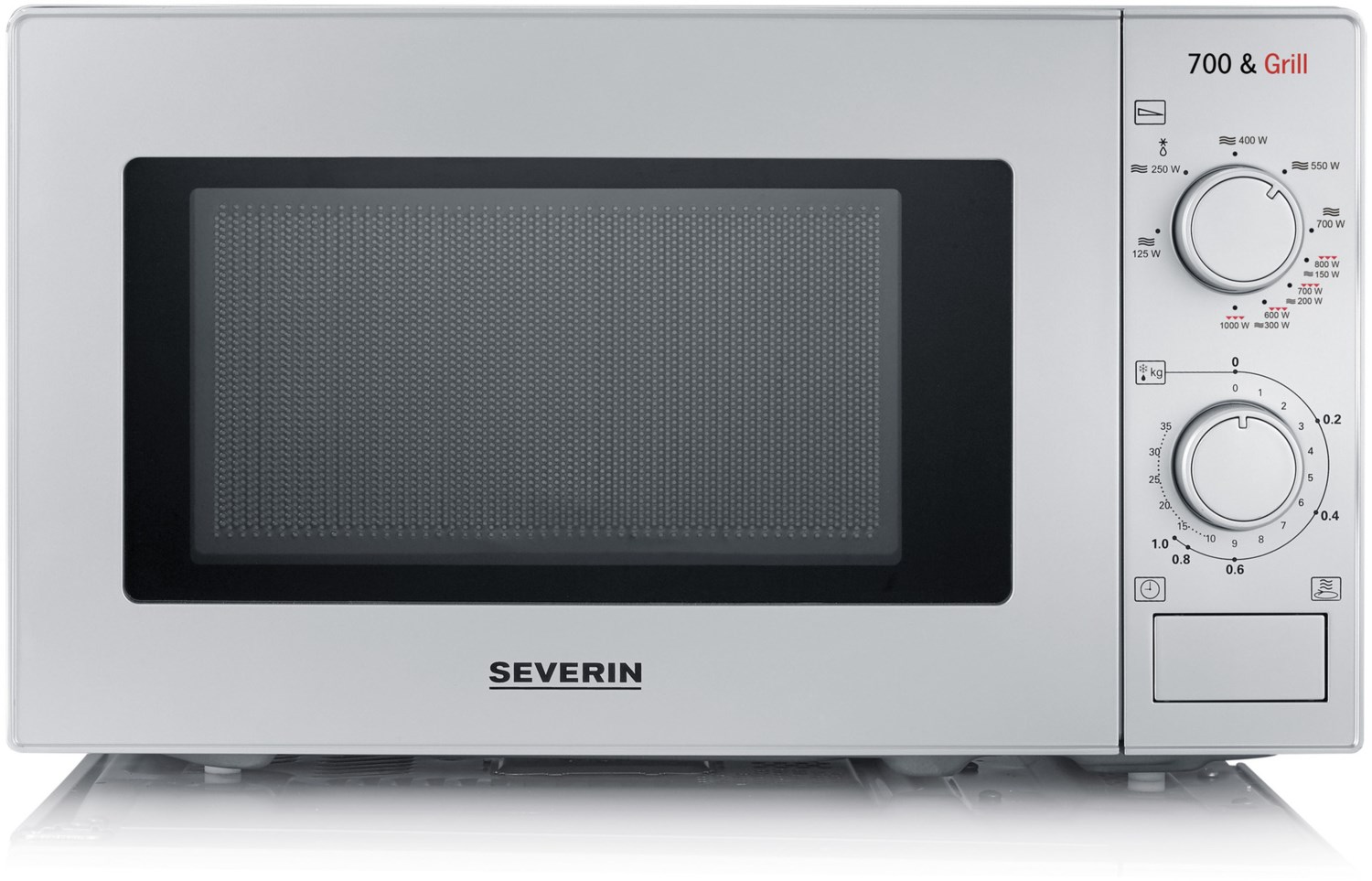 MW 7900 Stand-Kombi-Mikrowelle silber-chrom