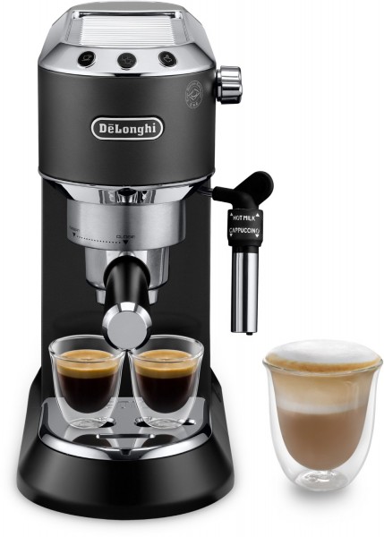 EC 685.BK Dedica Style Siebträgermaschine schwarz matt, 15 bar, 1 l