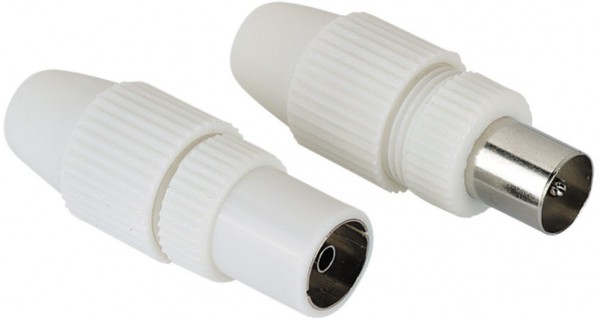 Koax-Set, Stecker/Kupplung