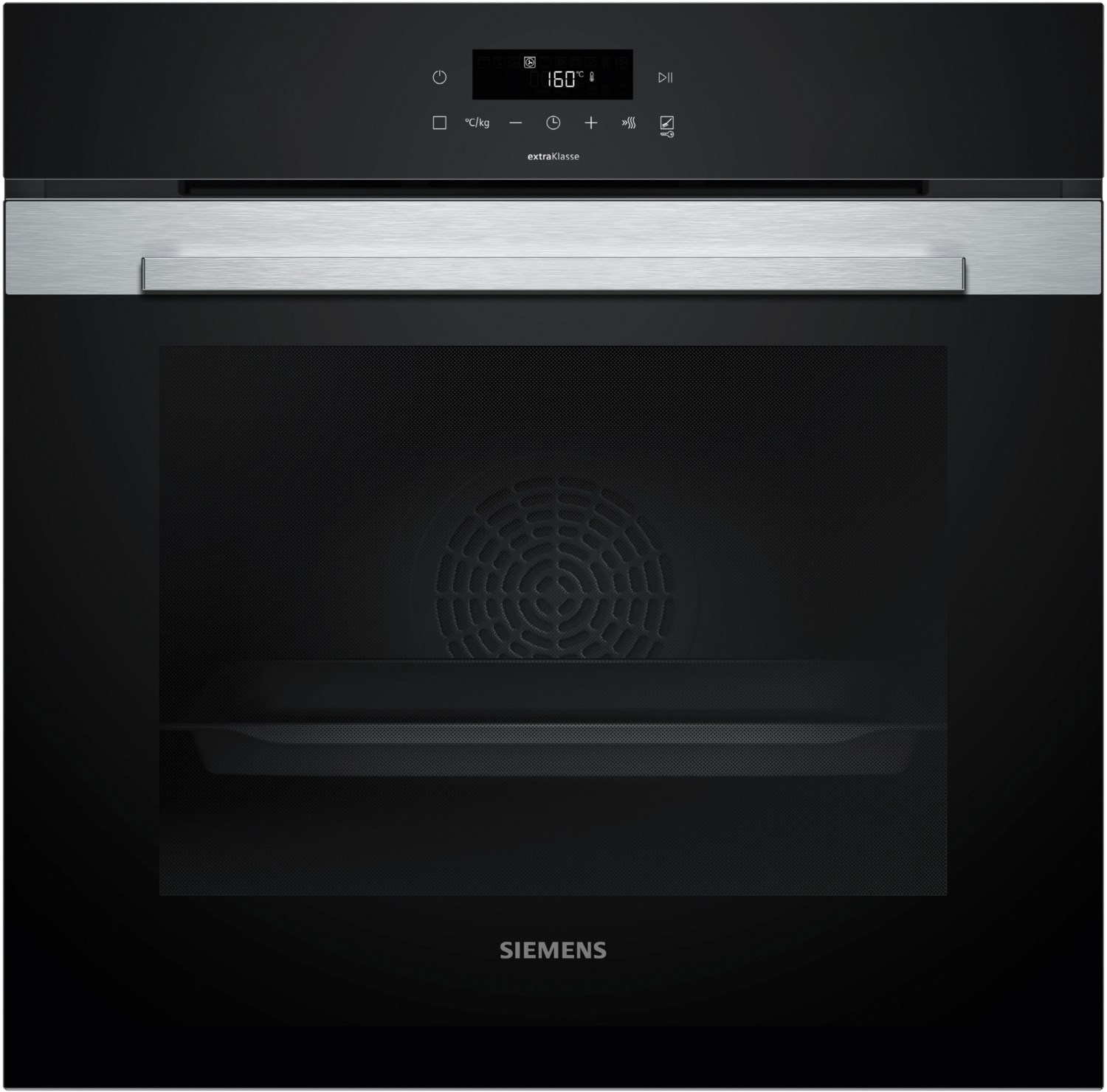 HB372G0S3 Einbaubackofen edelstahl, 71 l, Pizza-Stufe, schnelles Vorheizen, pyrolytische Selbstreinigung, 59,4 cm breit, A+, iQ300