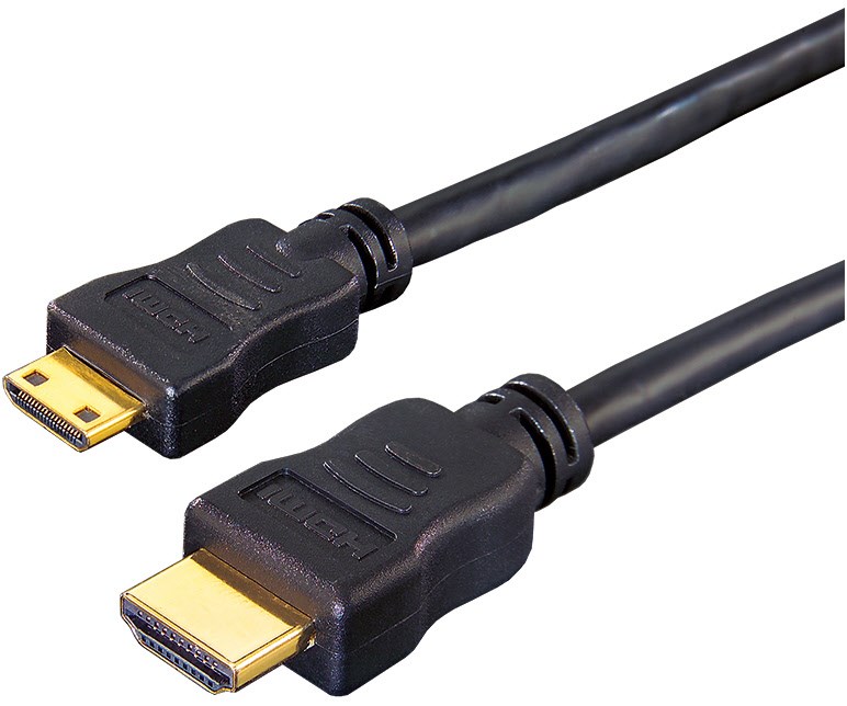 HDMI 4 HDMI-Adapterkabel (2m) Stecker Typ-A > Stecker Typ-C schwarz