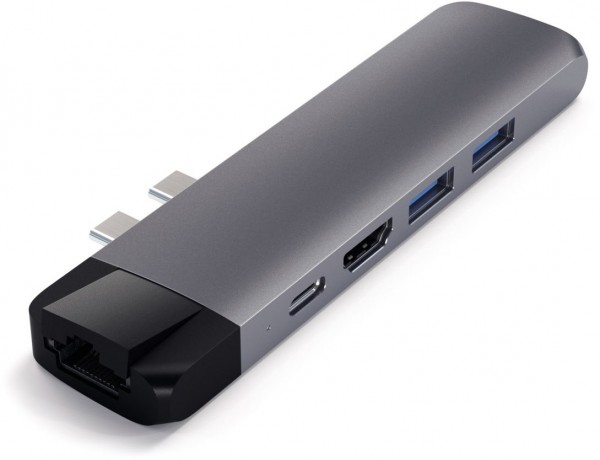 Type-C Pro Hub 4K HDMI + Ethernet space grau