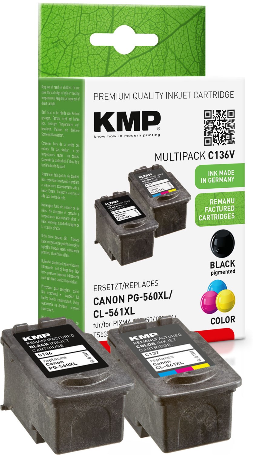 Image of C136V Tinten-Multipack ersetzt PG560XL/CL561XL 4-farbig