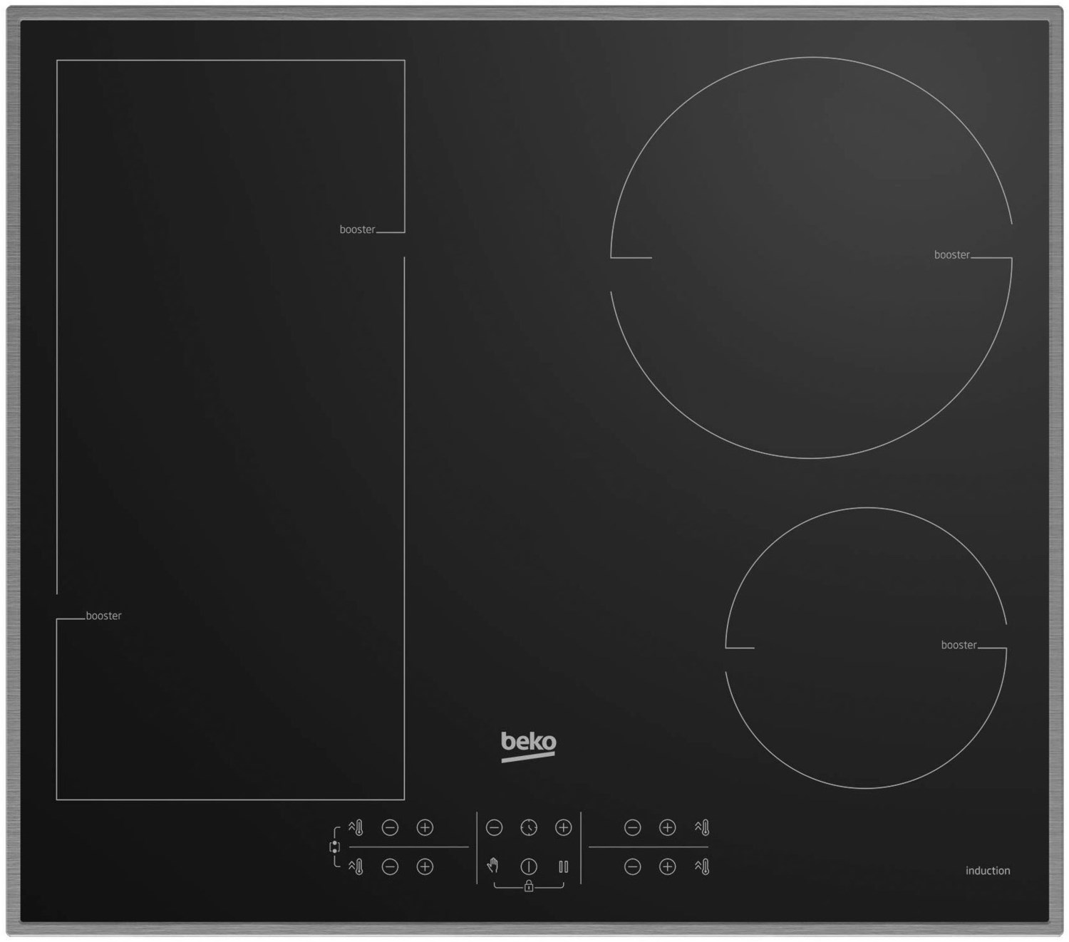 Image of b300 HII 64200 FMTX Autark-Induktionskochfeld edelstahl
