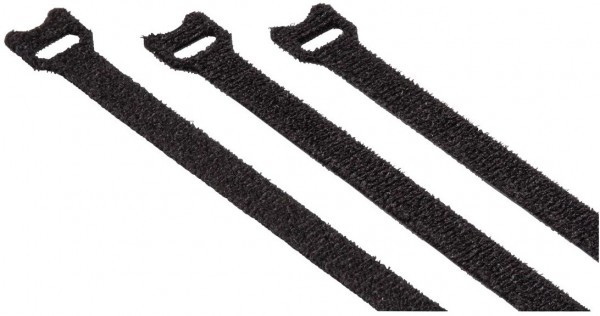 Klett-Kabelbinder 12x200mm (20Stk.) schwarz