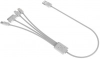 Octopus Multi-USB-Ladekabel (0,38m) 4-in-1 weiß