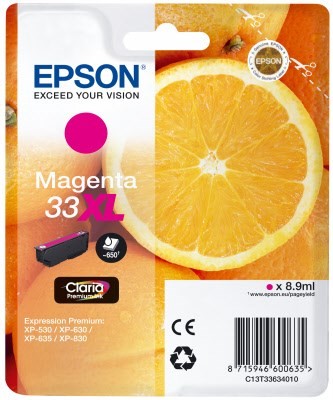 33XL Claria Premium Tintenpatrone magenta