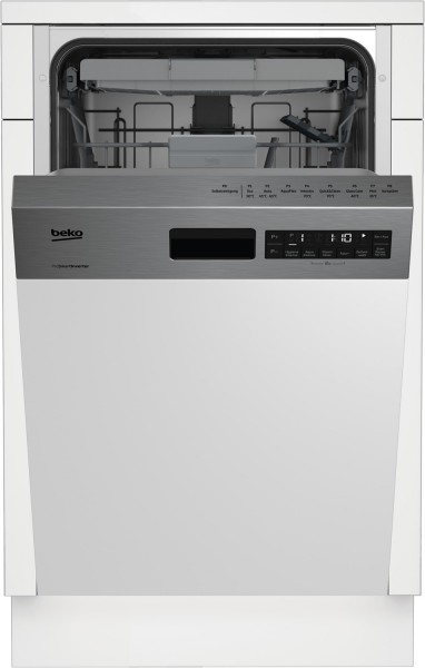 BDSS28040XQ Einbau-Geschirrspüler teilintegriert 45 cm edelstahl-Look