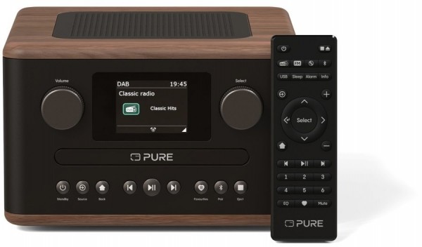 Classic C-D4 CD/Radio-System kaffee braun/walnuss
