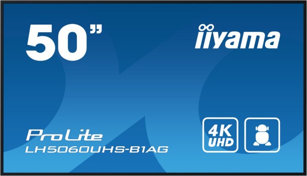 ProLite LH5060UHS-B1AG 126 cm (50") Public Display schwarz, Widescreen, 8 ms Reaktionszeit