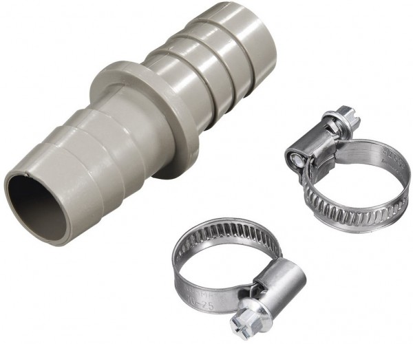 Ablaufschlauchverbinder für Ø 20mm grau