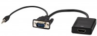 HDK 310 VGA+3,5 Klinke>HDMI Adapter schwarz