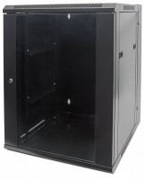 Wandverteiler 15HE 600x550mm mit Schwenkrahmen schwarz