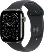 Watch Series 11 (46mm) GPS+5G Smartwatch Titan mit Sportarmband M/L schiefer/schwarz